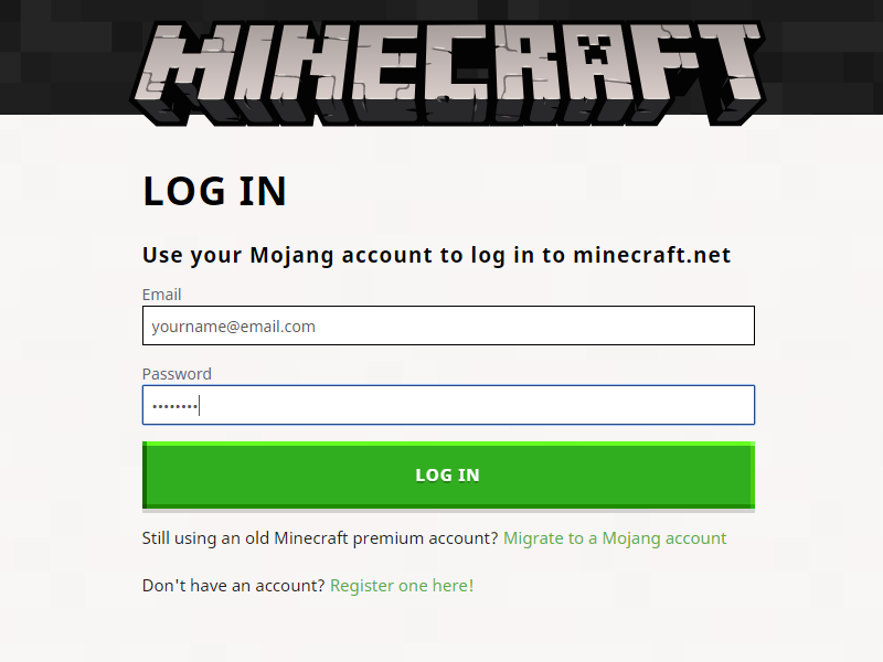 Premium mojang account